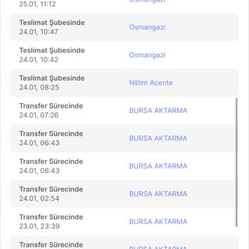 Sürat Kargo Osmangazi Şubesi Teslimat Yapmıyor