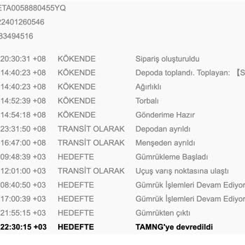 We World Express Takip Numarası Sorunu!