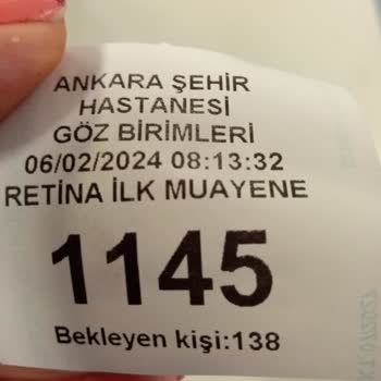 Ankara Bilkent Şehir Hastanesi Sıra Mağduru