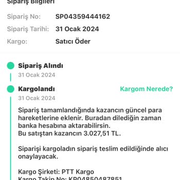 PTT Kargo Teslim Edilemeyen Ürün