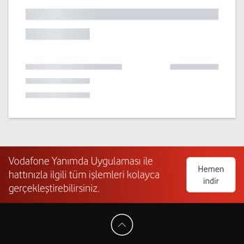 Vodafone Kullanım Detayları Açılmıyor