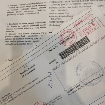 Yemeksepeti Çok Ama Çok Kötü Bir Firma.