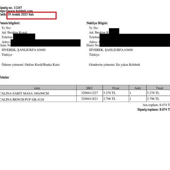 Kelebek Mobilya Teslimat Süresi Hikayeleri