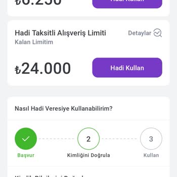 Hadi TOM Pay Hadi Kredi Ve Veresiye
