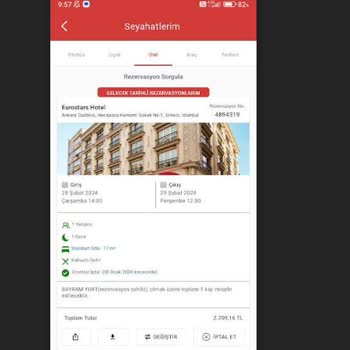Eurostars Hotel'in Rezervasyonu İptalinde Mağdur Etmesi!