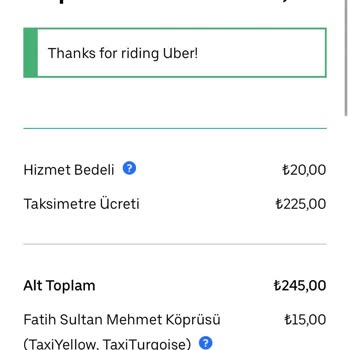 Uber, Taksimetreden Fazla Ücret Aldı