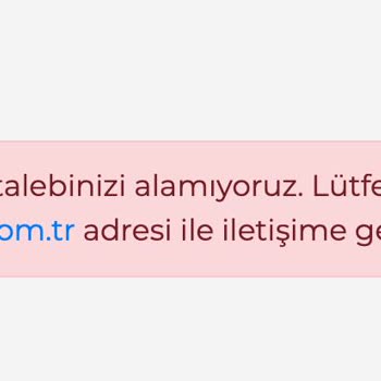 Samet A.Ş Ürün İade Sistemleri Çalışmıyor!
