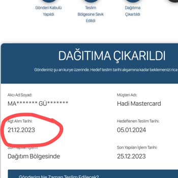 AGT Kurye (aynigunteslim.com) AGT 1.5 Aydır Kartımı Teslim Edemedi