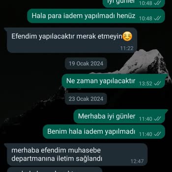 Modesto Official Sayfa Hatası Yüzünden İadenin Yapılmaması