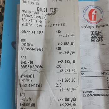 Tergan Ayakkabı Ücretinin Kredi Kartına İadesinin Yapılmaması