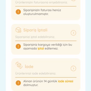 Ebebek Siparişi İptali Yapılamaması