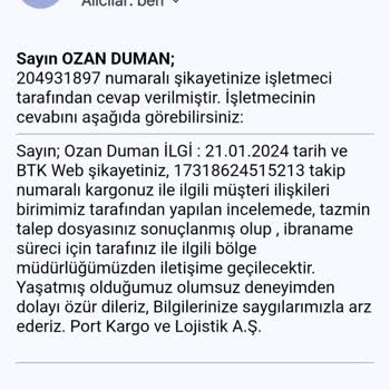 Sürat Kargo İade Ödemesi Zorluğu