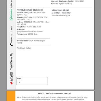 Arçelik Yalan Dolan İş Yapıyor