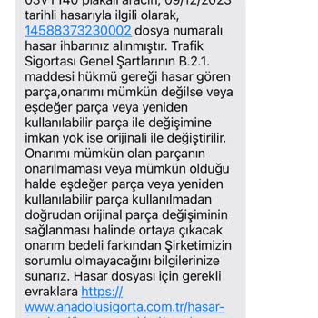 Anadolu Sigorta Kişisel Verilerin İhlali