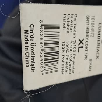 Lumberjack Fermuar Mont Soyulma