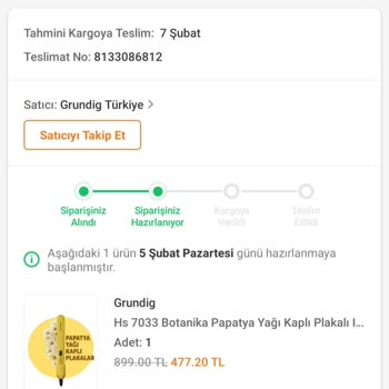 Trendyol Grundig Türkiye Satıcısı Ürünümü Neden Olmadan İptal Eti