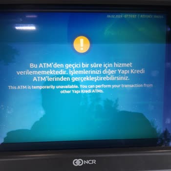 Yapı Kredi Bankası ATM Para Sıkışması