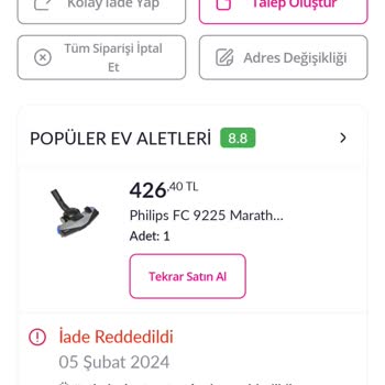 Pazarama Kırık Ürünü Almıyor