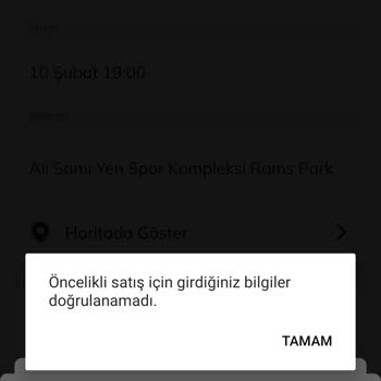 Paso Lig Öncelikli Bilet Alamama