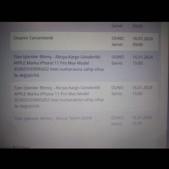 Ouno Service Telefon Bir Aydır Kayıp Bilgi Vermiyorlar