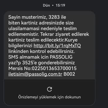 Passolig Kartı Elime Ulaşmadı