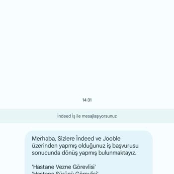 İndeed Spam İş Mesajı
