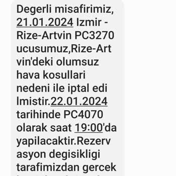 Pegasus Uçuşum Rötar Yaptı