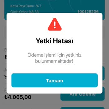 Türkiye Sigorta Türkiye Hayat Sigortası Kullanıcı Yetkisi Bulunmamaktadır Hatası.
