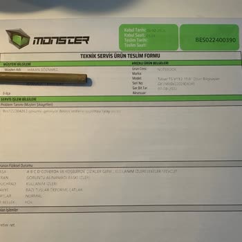Monster Bakımdan Sonra Laptopum Bozuldu