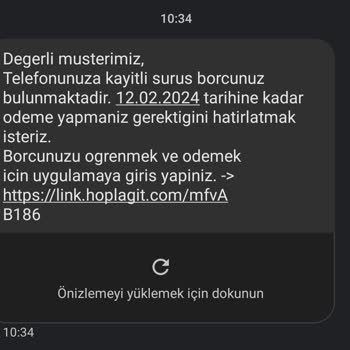 Hop Scooter Hayatımda Kullanmama Rağmen Borç SMS Gelmesi