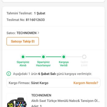 Trendyol + Sürat Kargo Etlik Şubesi
