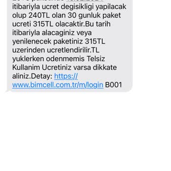 Bimcell Sürekli Yapılan Zamlar!