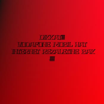 Vodafone İnternet R. Ez. Aletine Bak 2.5g