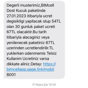 Bimcell Senede 4 Defa Zam Yapıyor