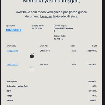 Beko Müşteri Hizmetleri Ve Ürünü Getirenler İlgisiz