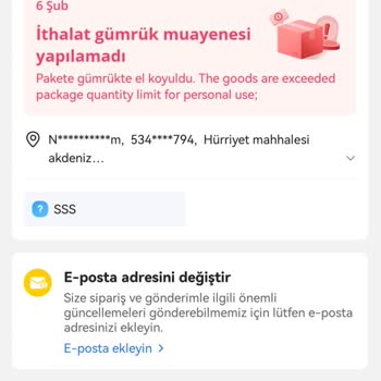 Aliexpress Alınan Ürünler PTT Kargo Gümrükte El Konuluyor.