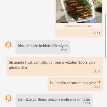 Trendyol Yemek Trendyol GO Yemek Siparişinin Mağdur Etmesi