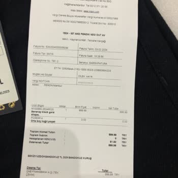 Mavi Ürünün Üzerindeki Fiyat, Fiş Arasındaki Fark