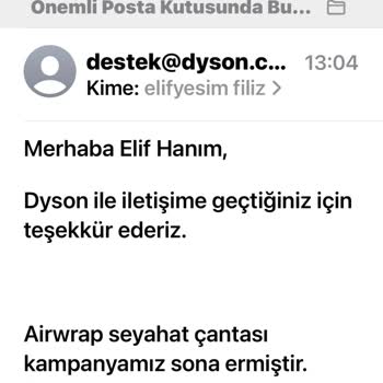 Dyson Olmayan Ürünle Pazarlama Yapıyor
