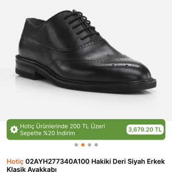 Hotiç Ayakkabı Teşhir Ürün Sorunu