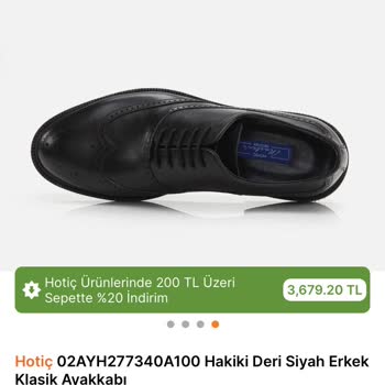 Hotiç Ayakkabı Teşhir Ürün Sorunu
