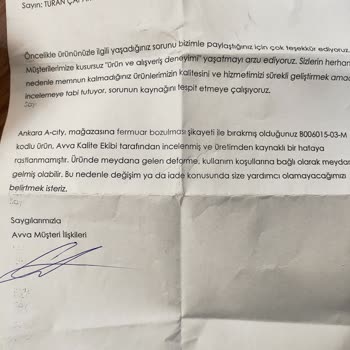 Avva Giyim Mont Sağ Cep Fermuar Hatası