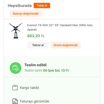 Hepsiburada Everest TV Askı Aparatı