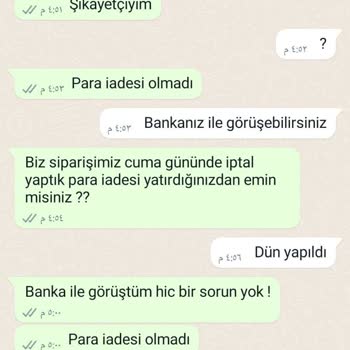 Modalilium Mağazası Para İadesi Yapmamışlar