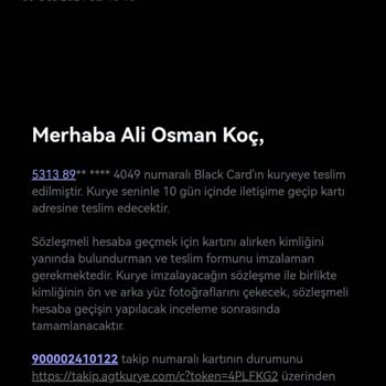 Papara Ve AGT Kurye Hizmetleri A. Ş. Beni Mağdur Etti