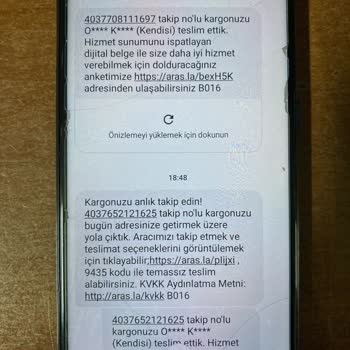 Aras Kargo Kargomu Teslim Almadığım Halde Teslim Edildi Mesajı Gönderdi