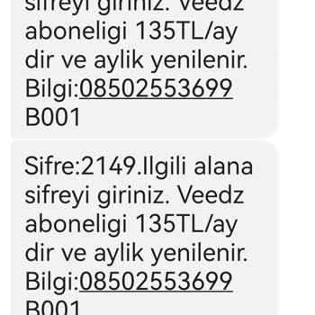 Veedz-tr.com Veedz Aboneliği İçin 135 TL İstiyor!