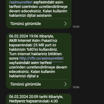 Vodafone Aşım Koruması Hüsranı!