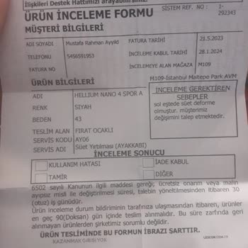 Lescon Spor Ayakkabısı Deforme