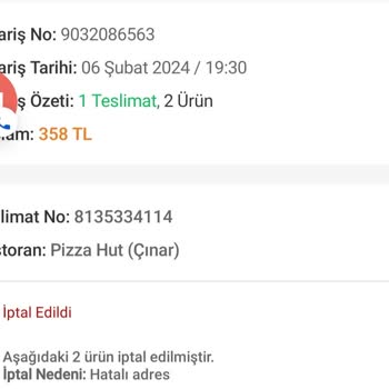 Trendyol GO Ve Pizza Hut Paramı Aldı Ama Ne Ürün Yok Ne De Paramı Geri